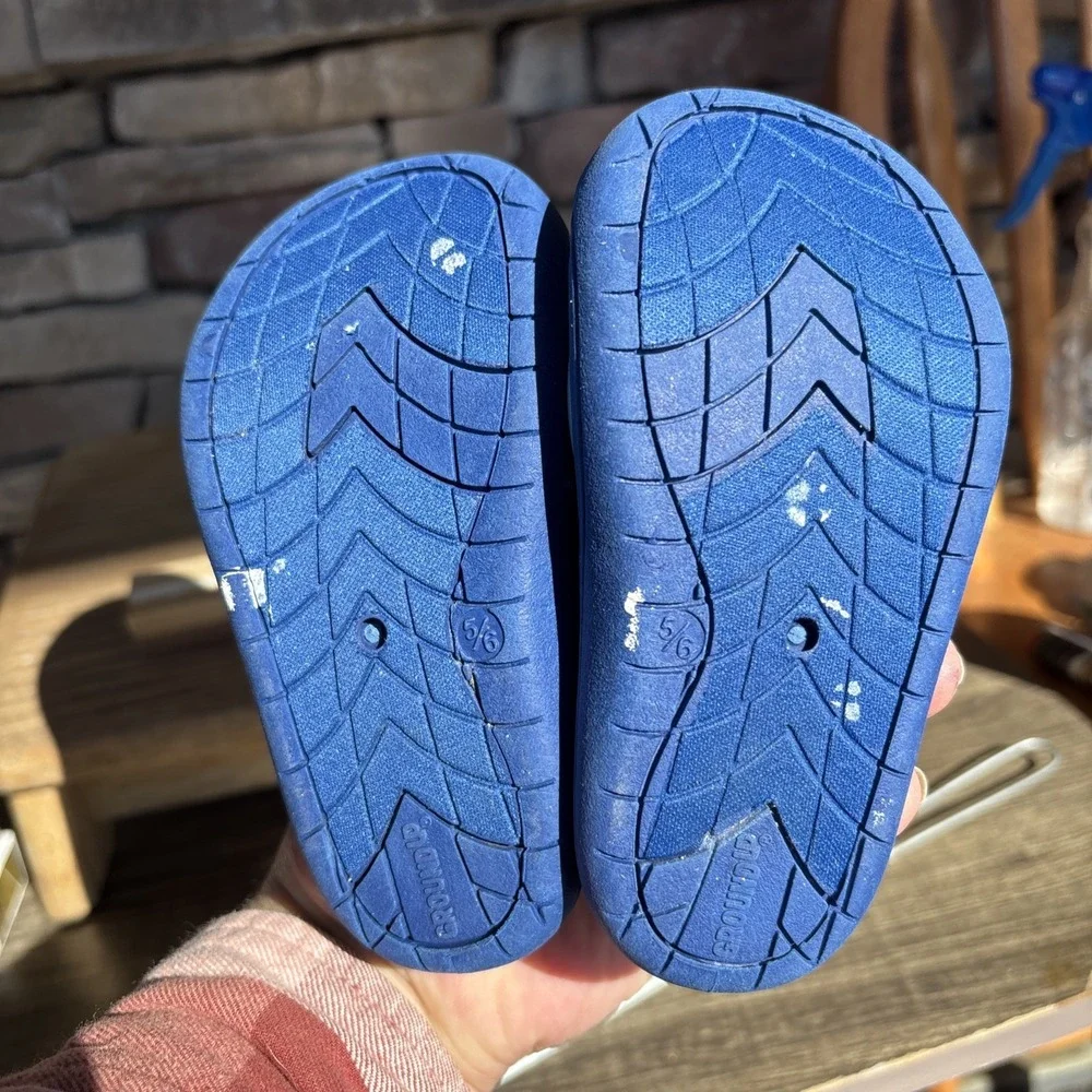 Bluey Ground Up Boys Toddler Sz 5-6 Blue Aqua  Water Shoes Foam